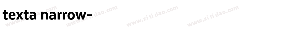 texta narrow字体转换